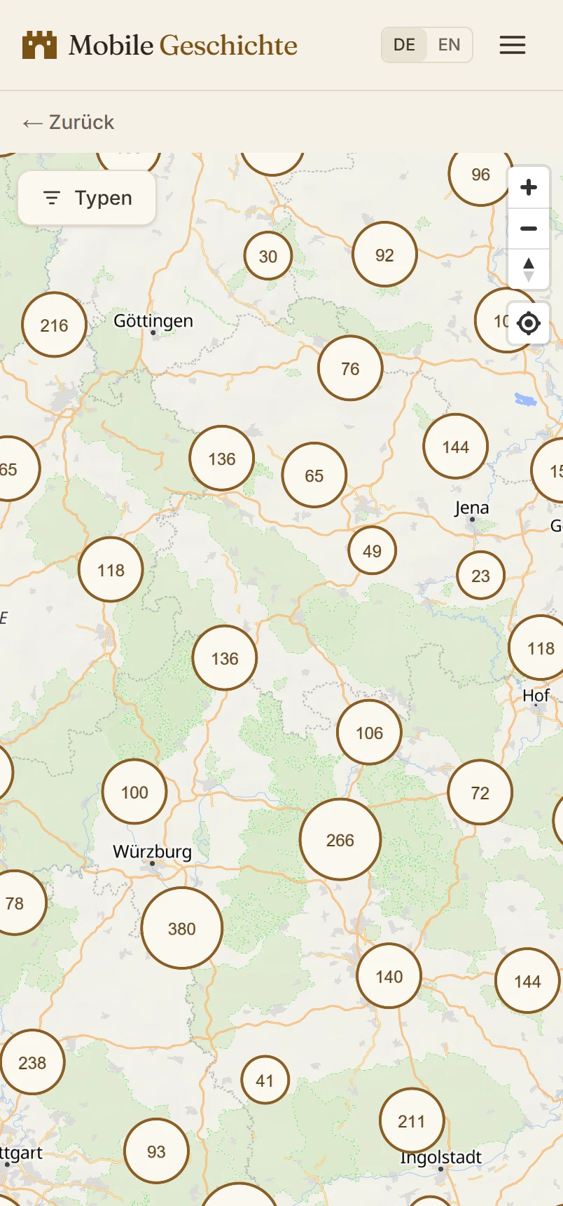 Alles auf der Karte